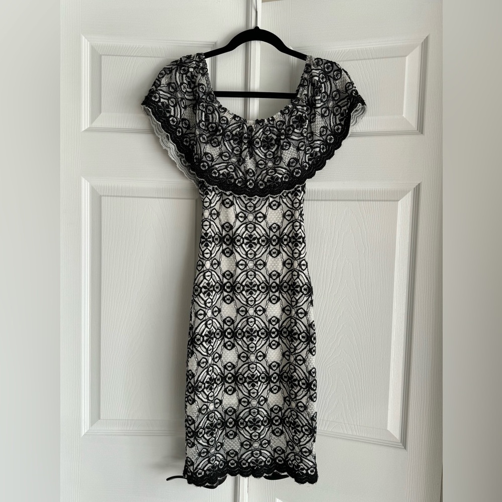 Black and white dress